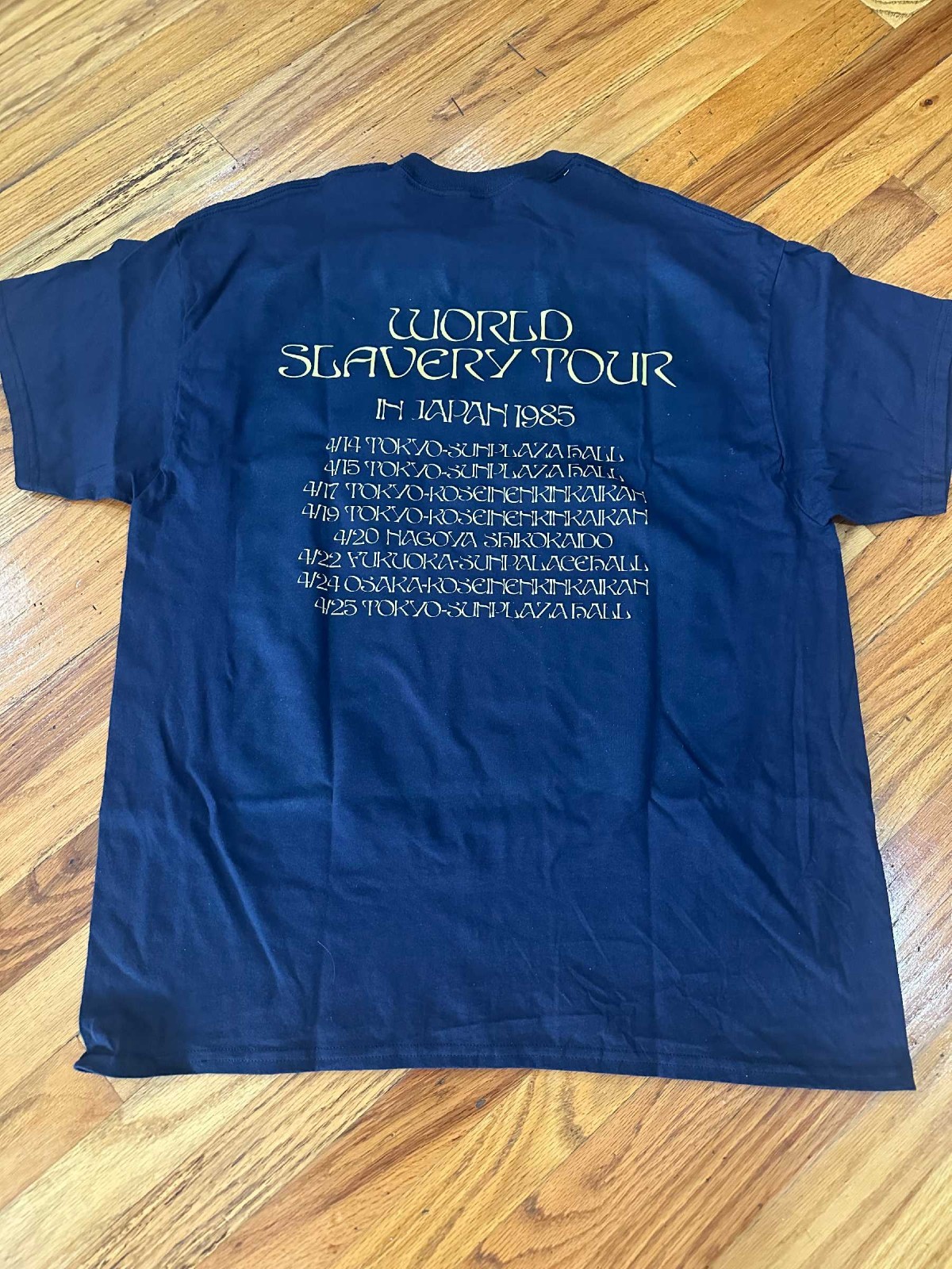 Iron Maiden - World Slavery Tour in Japan 1985 Navy T-Shirt Size S to 2XL gallery