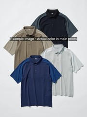 Genuine UNIQLO Broadcloth Shirt (Button-Down Collar) Stripe E NAVY MEN