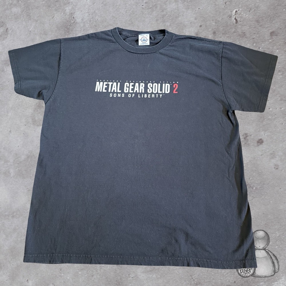 Vtg Metal Gear Solid 2 Shirt Large Video Game Sons Of Liberty Tee 2001 Promo