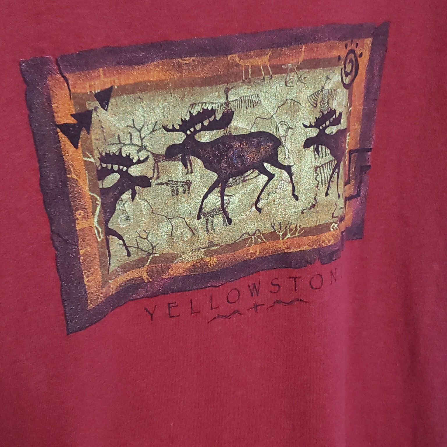 Eco Mountain Recycled Cotton Polyester Yellowstone Adult Medium Made in USA gallery