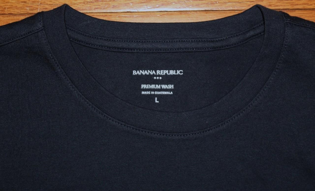NWT Mens BANANA REPUBLIC Script Logo PREMIUM WASH Graphic Tee T-Shirt LARGE *K2 gallery