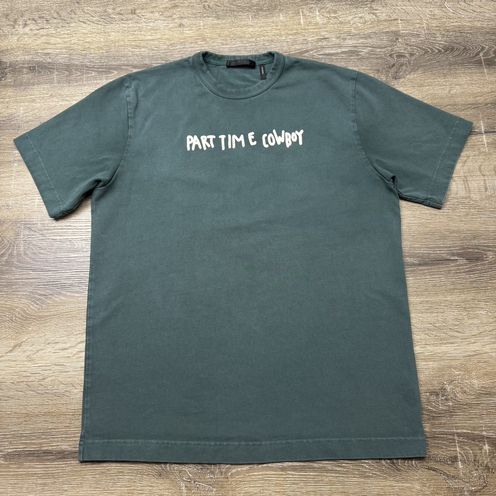 Helmut Lang Part Time Cowboy Designer T Shirt Size Small Made In Portugal