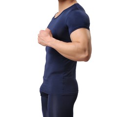 Men’s Ultra Thin Sheer Undershirts Man Ice Silk Mesh See Through Basics Shirts