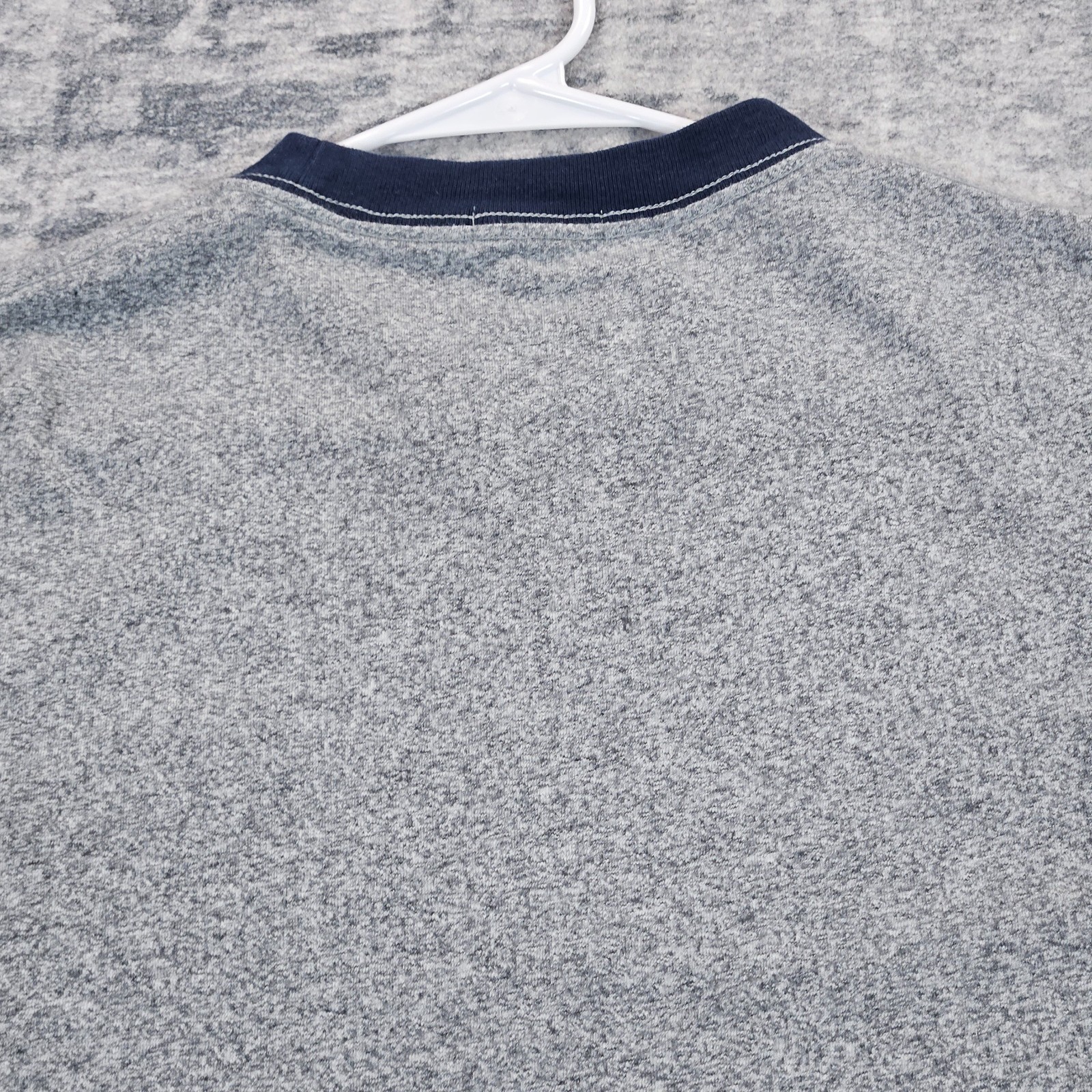 J Crew Oarsman Shirt Mens Large Gray Colorblock Pocket Tee Cotton Casual gallery