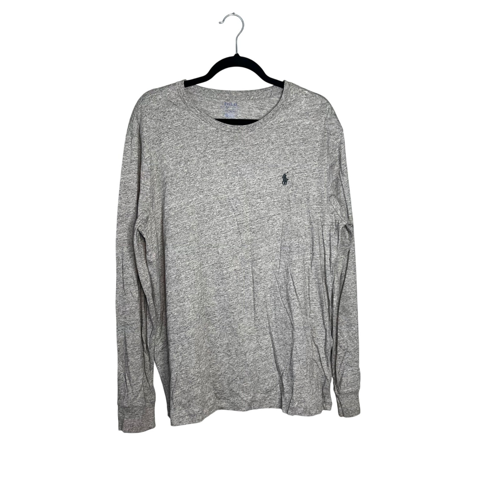Polo Ralph Lauren Long Sleeve T-Shirt Mens Size L Gray Neutral Tee gallery