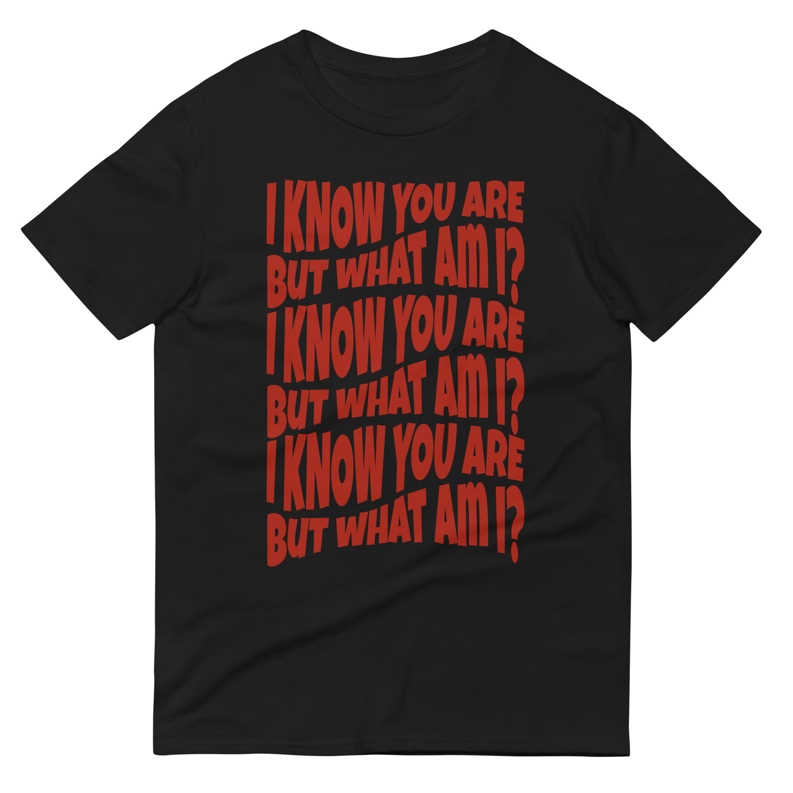 I Know You Are But What Am I Shirt S-3XL Unisex Short-Sleeve gallery