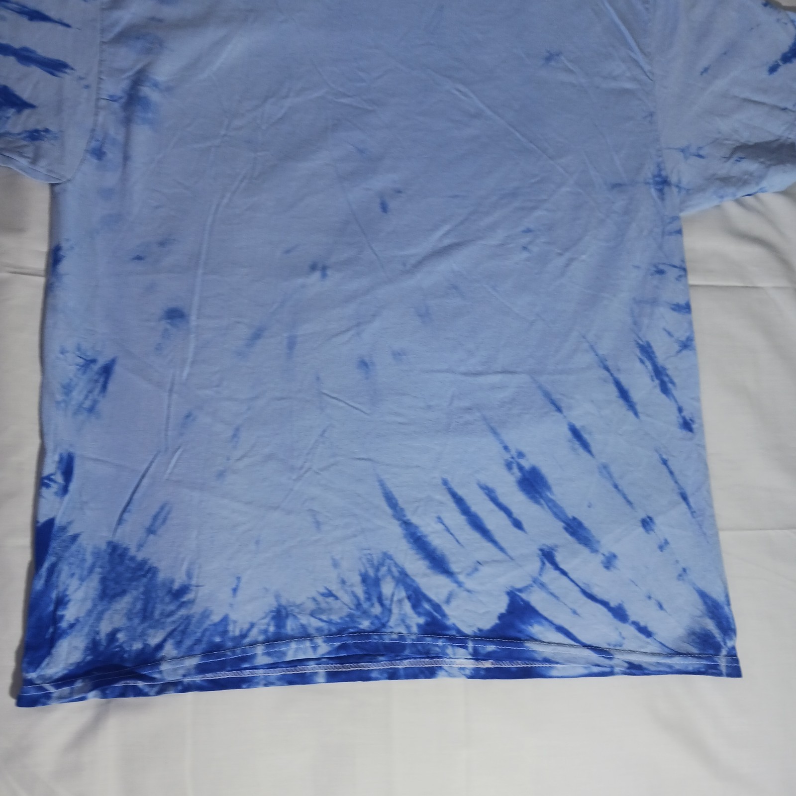 Tie Dye T Shirt Adult Large Blue 2 Tone Heavy Cotton Hippie 70's Style New gallery