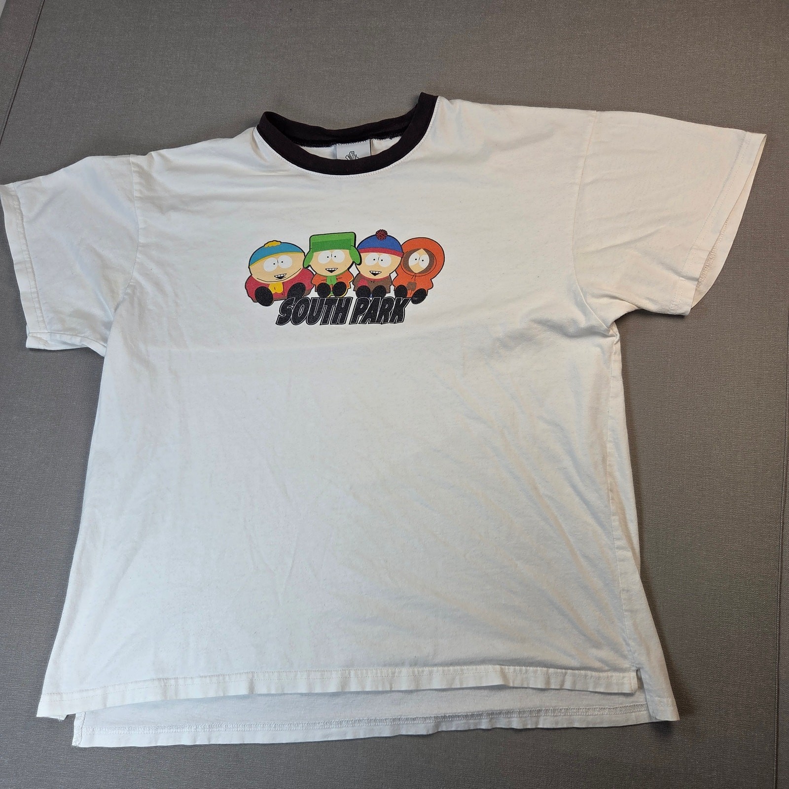 Comedy Central South Park Ringer T Shirt Large 2005 Vintage Cartoon Graphic