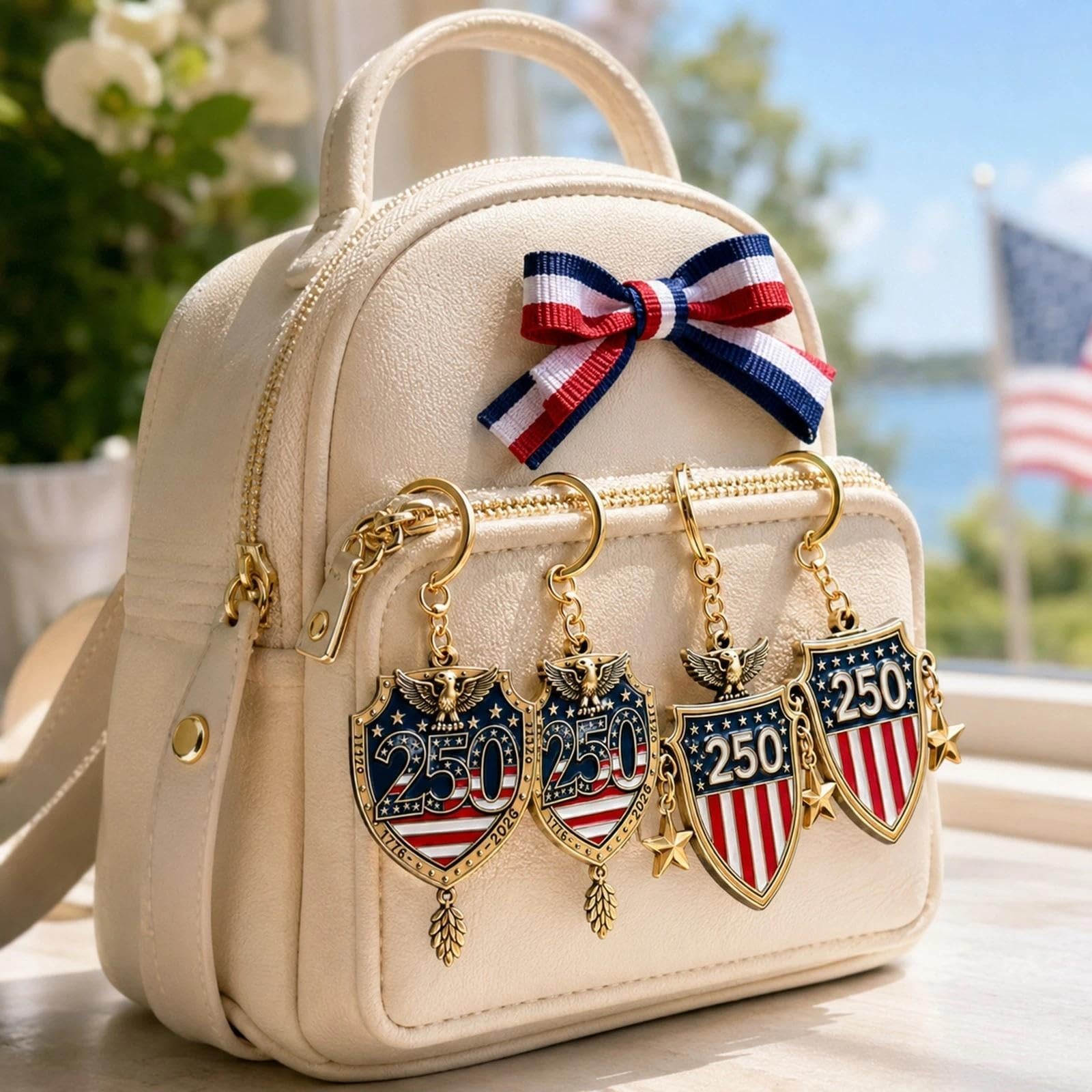 20pcs 250th Anniversary Commemorative Medal 2d Acrylic Keychain Hanger for Th... gallery