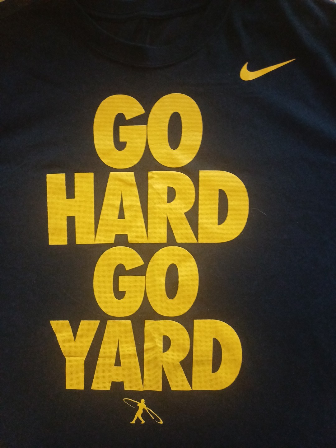 Nike BSBL Go Hard Go Yard Dri-FIT Shirt Mens Black Short Sleeve Athletic MLB XL gallery