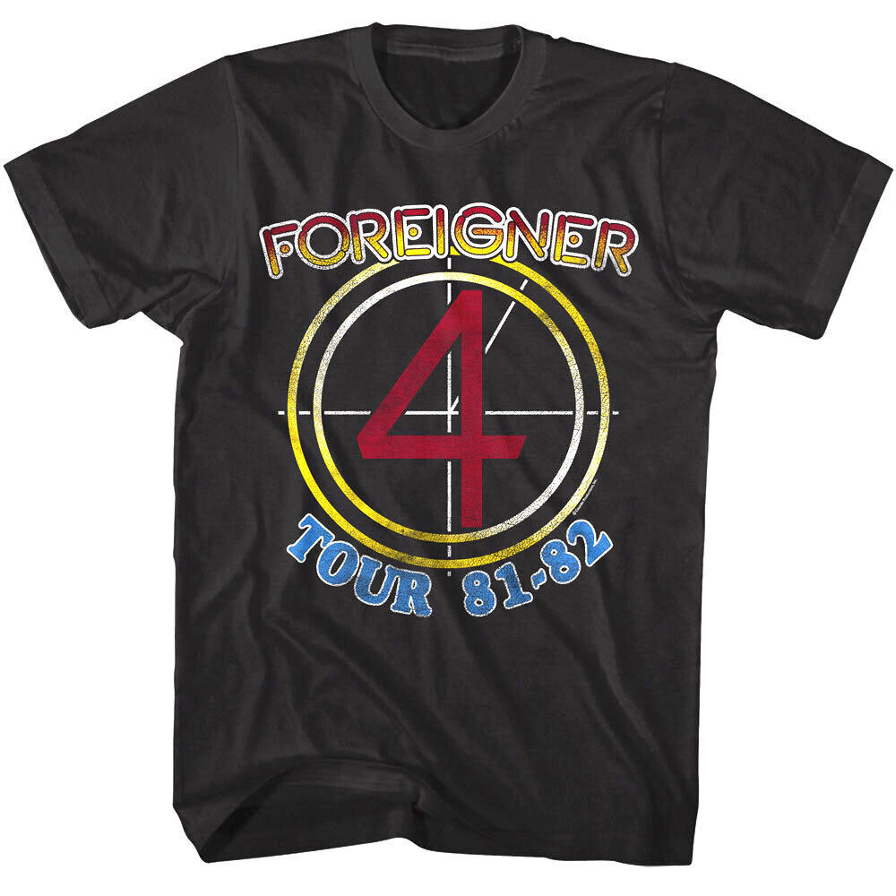 Foreigner 4 Tour 1981-82 Men’s Black All Size Shirt
