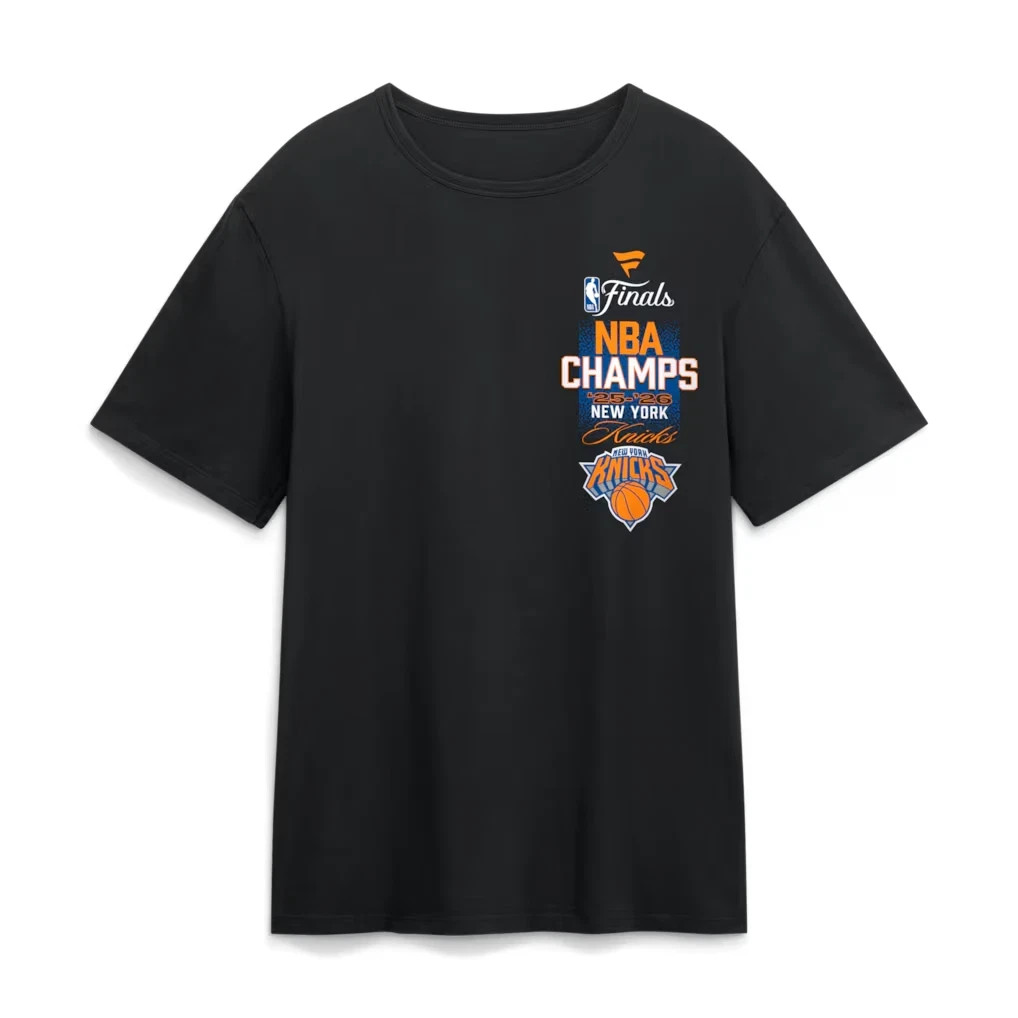HOT!! N.Y Knicks 2026 NBA Finals Champions Custom Name & Number T-Shirt - Black gallery