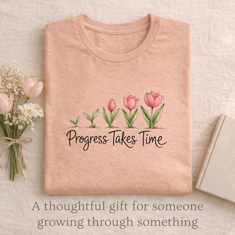 Progress Takes Time Mental Health Comfort Colors gallery