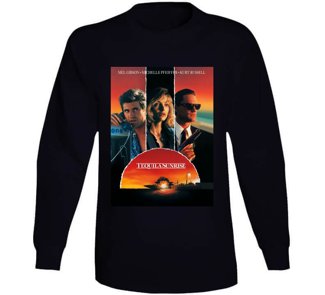 Tequila Sunrise Retro 80s Action Movie T Shirt gallery