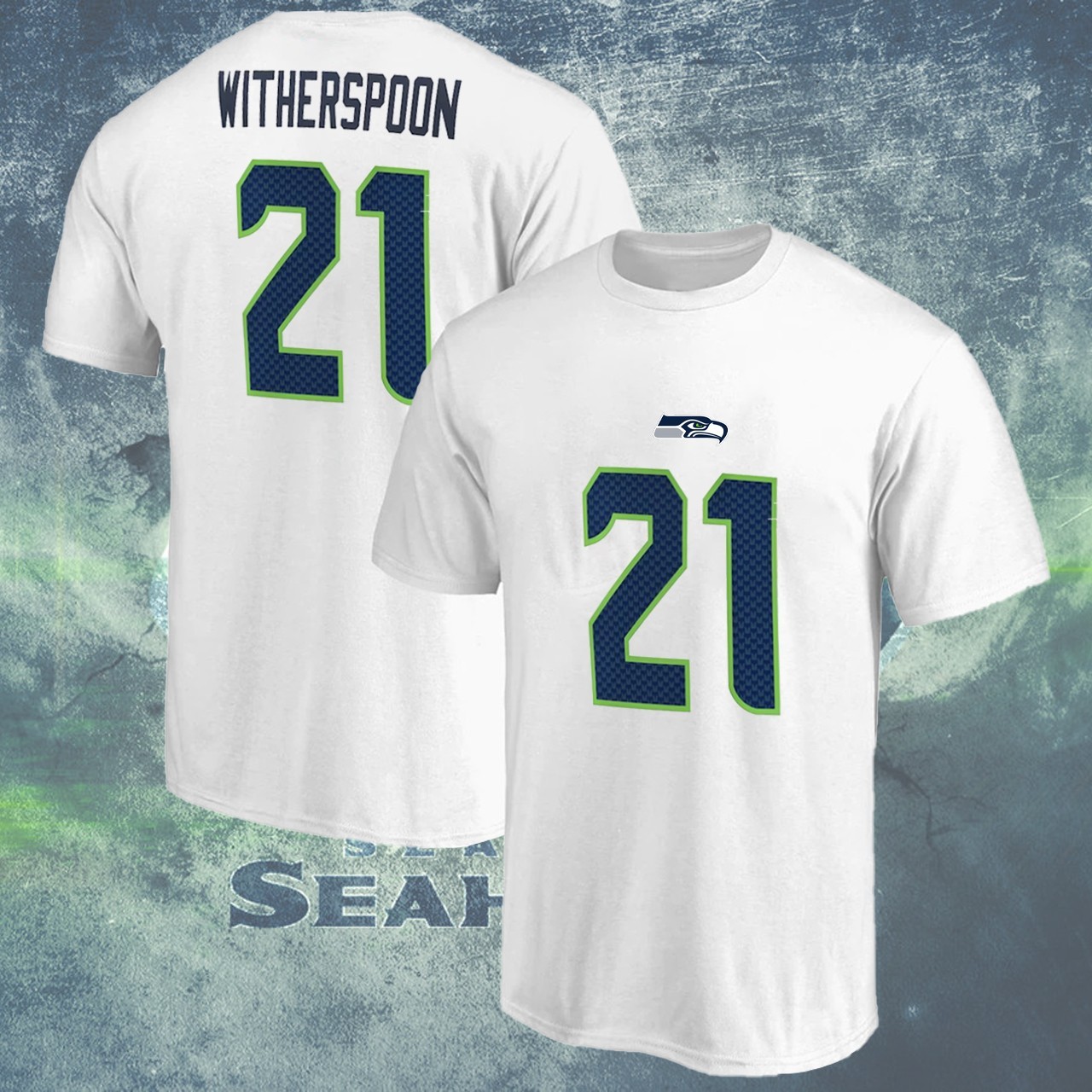 SALE!!! Dev0n Witherspoon #21 Seattle Football Name & Number Gift Fan gallery