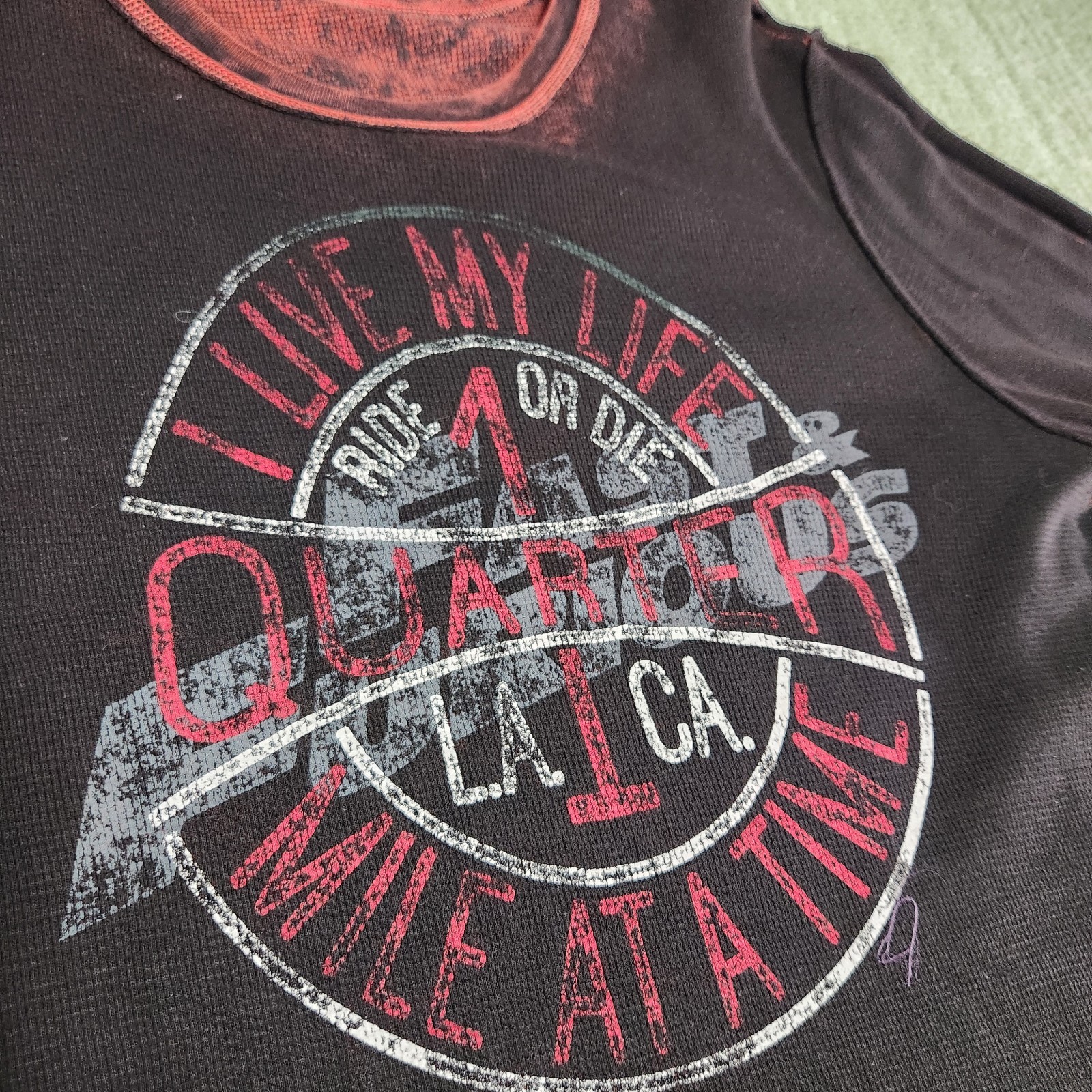 Affliction Thermal Shirt Men Large Y2K Fast And Furious Division Reversible gallery
