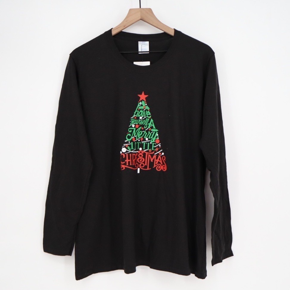 LA Pop Art Have Yourself a Merry Little Christmas Word Art T-Shirt Men XL gallery