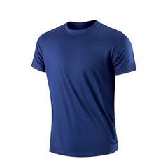 Men’s Quick Dry Short Sleeve Gym Running Moisture Wicking Round Neck T-Shirt Tra