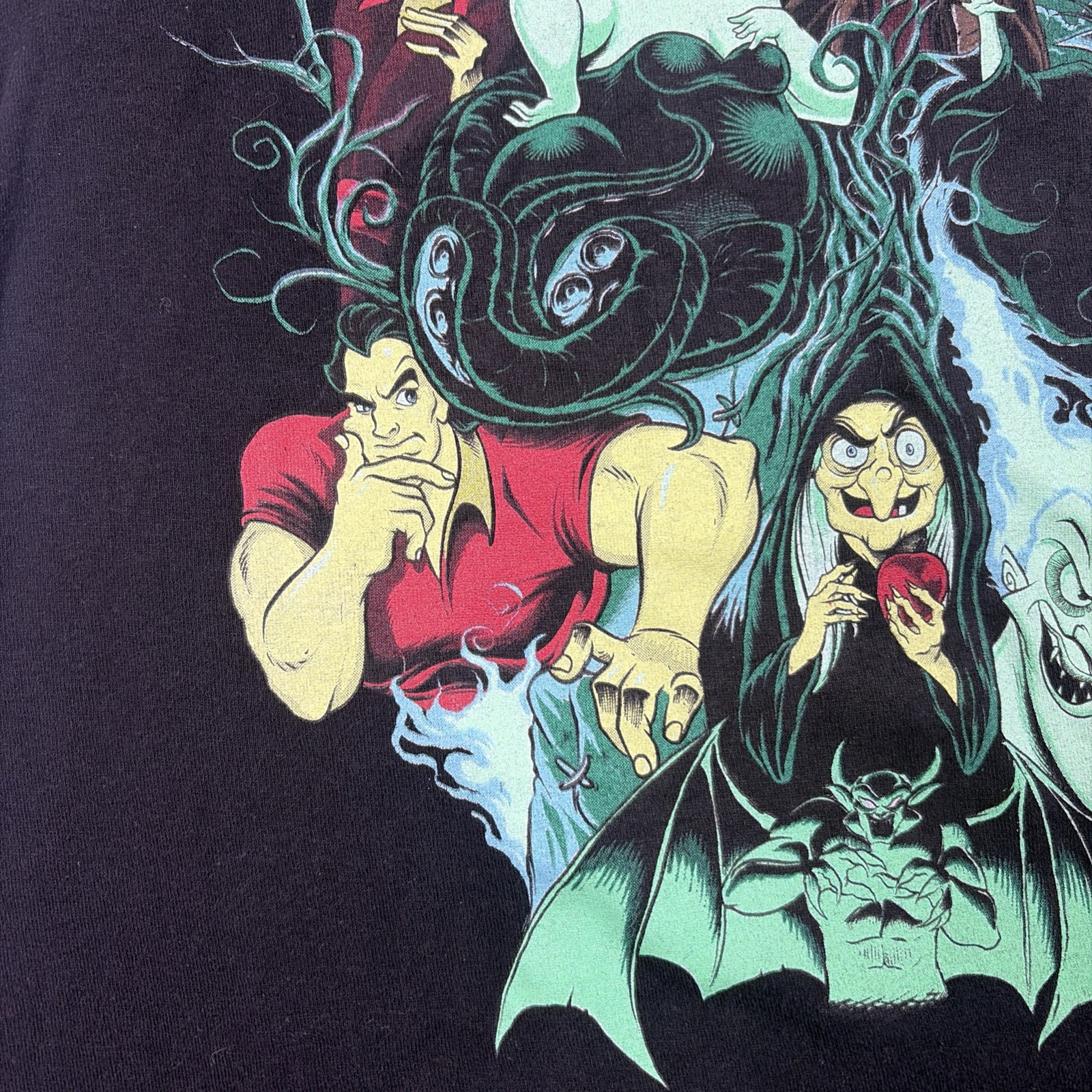 Disney Villains T Shirt Adult Medium Black Short Sleeve Graphic Tee Halloween gallery