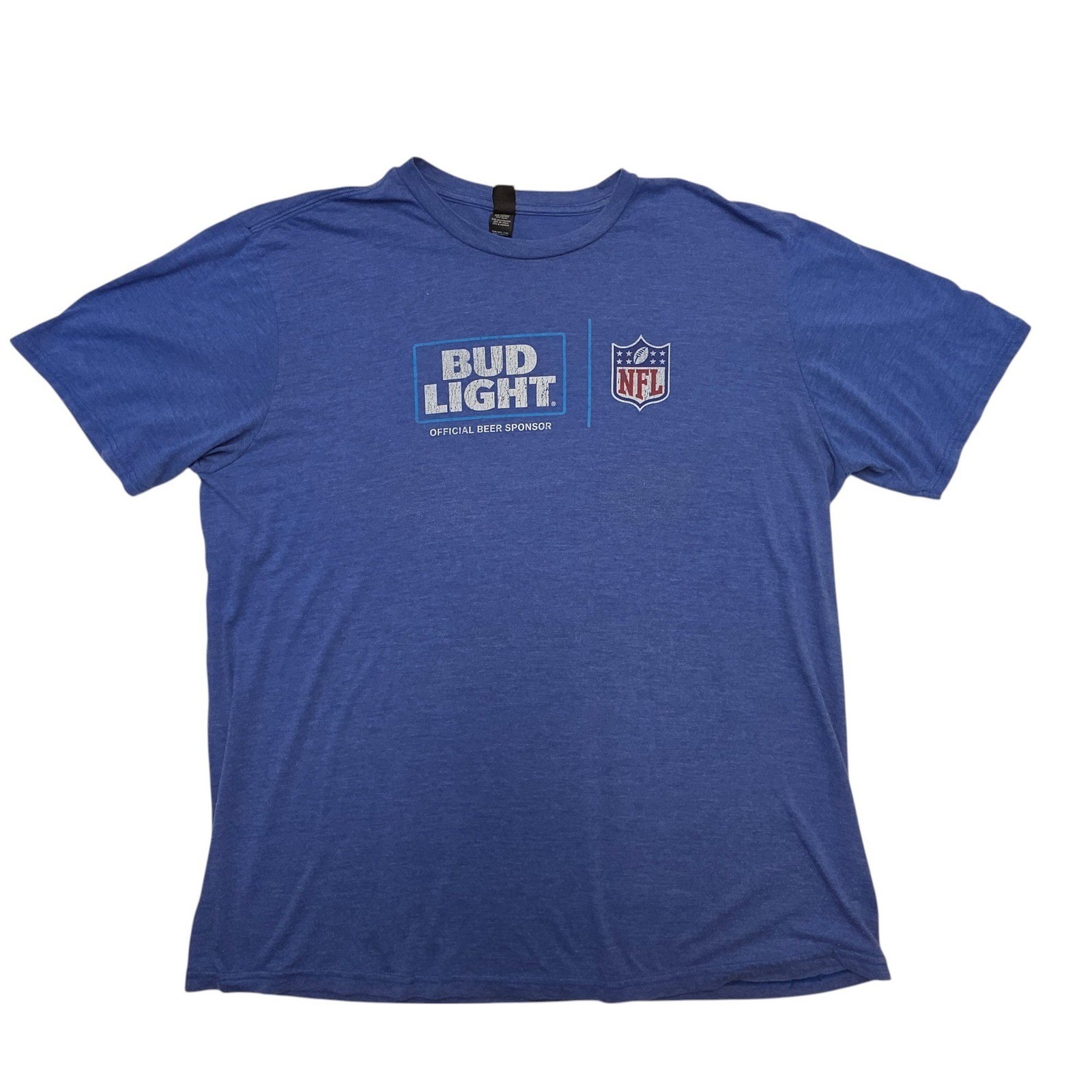 Bud Light NFL Official Beer Sponsor Tri-Blend T-Shirt 2XL Gorpcore Promotional gallery