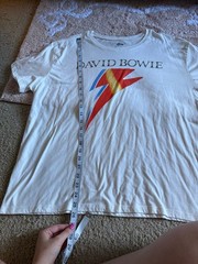 Time and Tru David Bowie Graphic Lightning Bolt T-Shirt