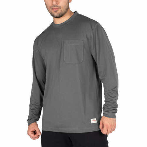 Wrangler Men’s Micro Pique Long Sleeve Tee, 1 or 2- Shirt gallery