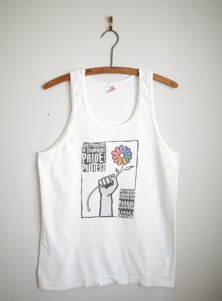 Stonewall Pride Protest 1994 Vintage Tank Top Shirt LGBTQ San Francisco Sz Small