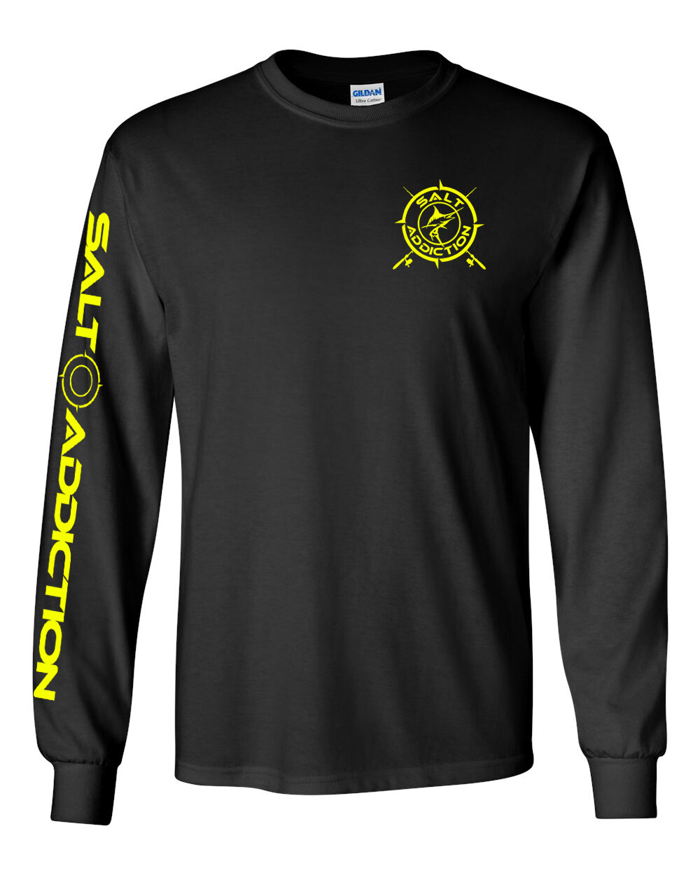 Salt Addiction t shirt long sleeve saltwater fishing apparel Marlin life reel gallery