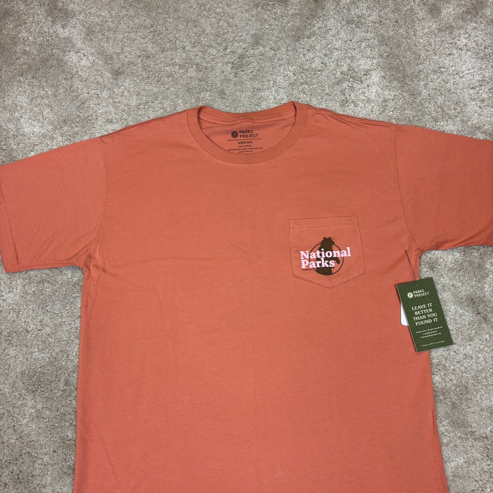 NWT Parks Project Our National Parks Puff Print Pocket T Shirt Men's XL gallery