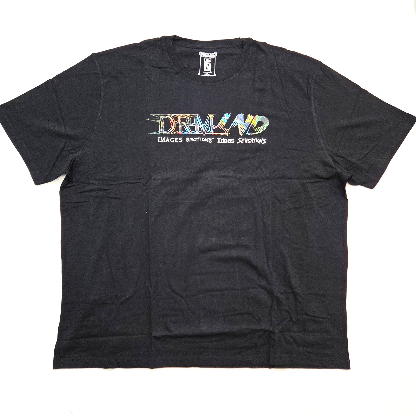 Dreamland Men's Big & Tall T-Shirt Black Classic Multi Color Design Graphic 6XL gallery