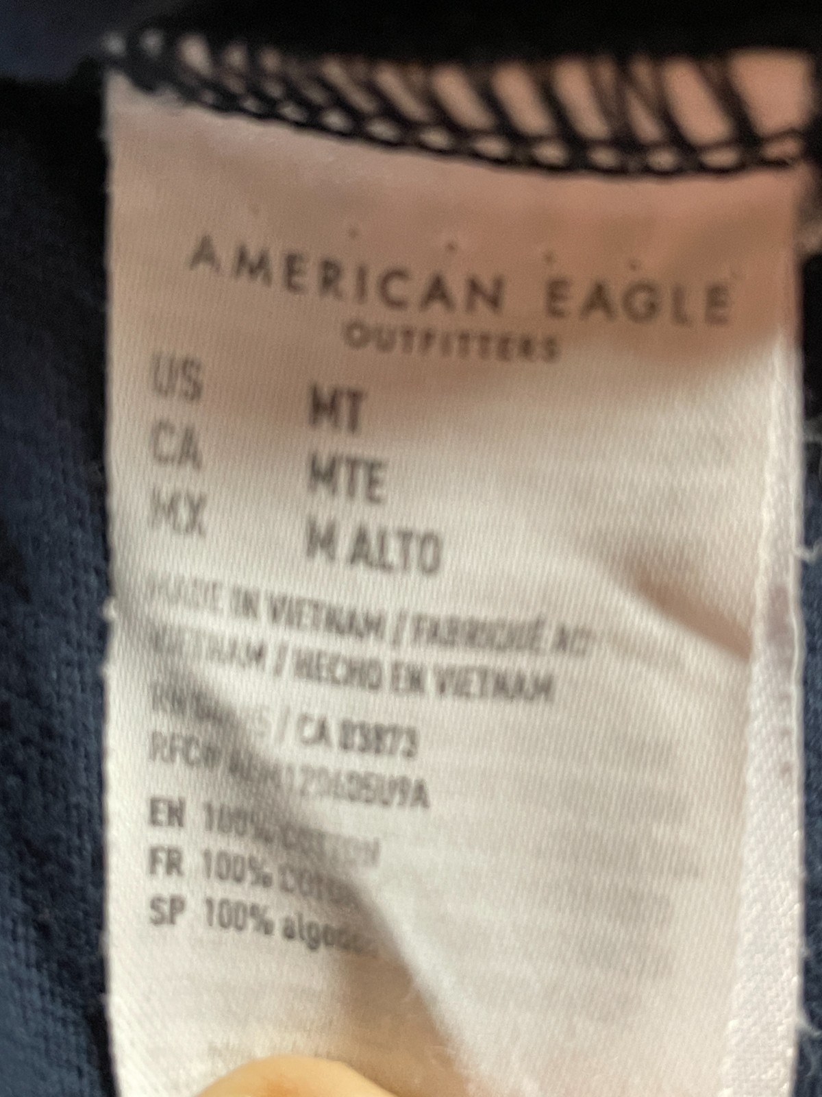 American Eagle Super Soft Long Sleeve T Shirt Mens MT Medium Tall Blue Crew Neck gallery
