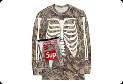 Supreme Hanes Bones Thermal Crew (1 Pack) Size M Woodland Camo