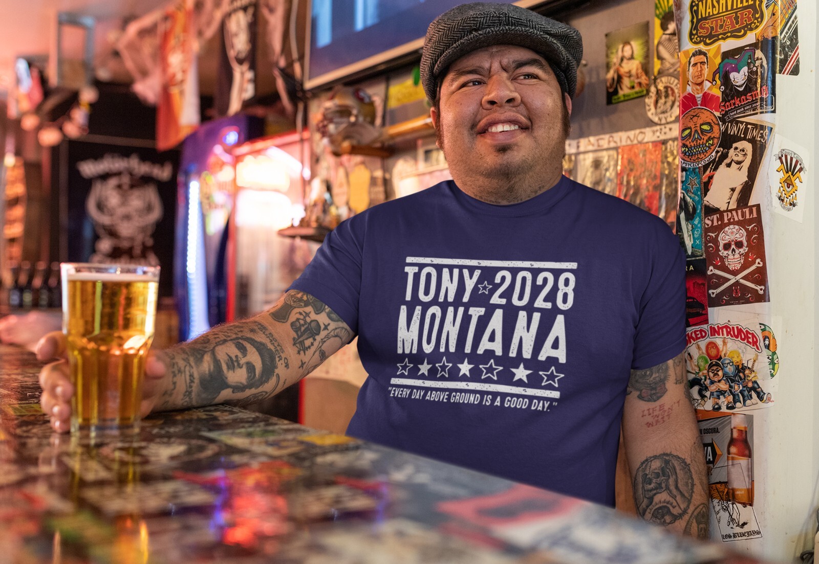 Tony Montana 2028 Election - funny scarface cuban movie Xs-5x Unisex Soft Tshirt gallery