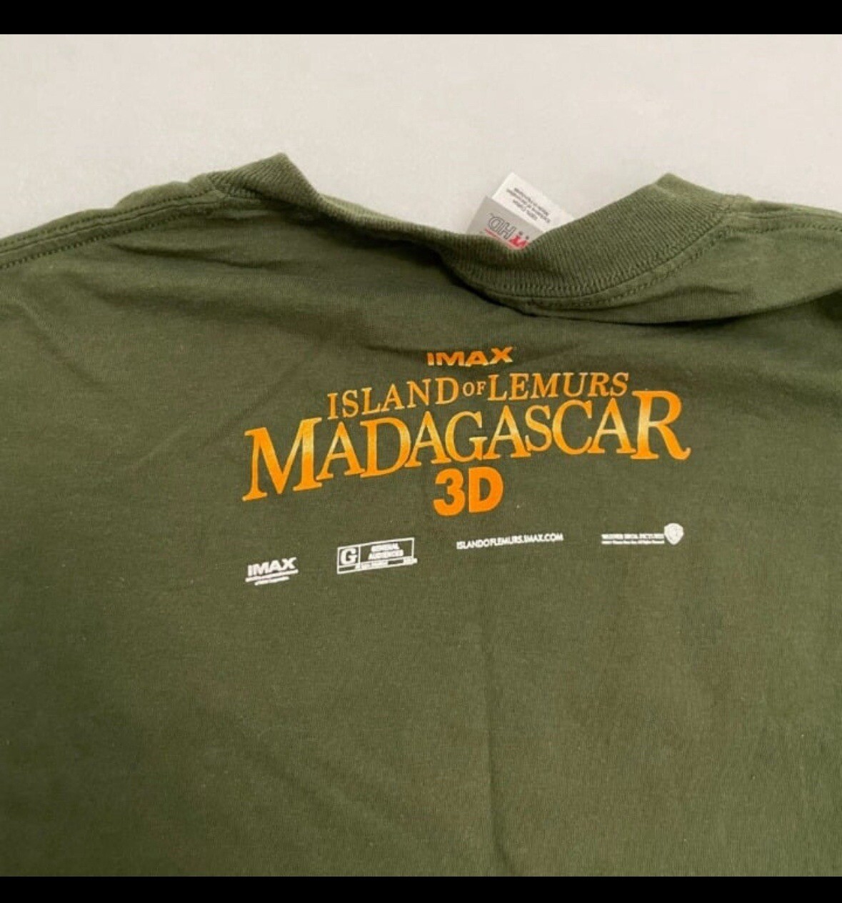 Madagascar 3D Promo Leemur Fruit of the Loom Green Tshirt 0037 gallery
