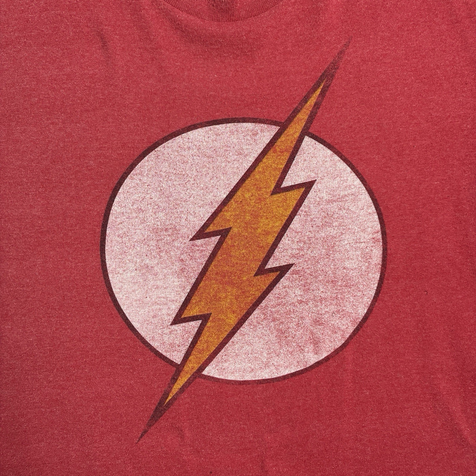 Dc Comics Vintage Style Red The Flash Large Logo T Shirt gallery