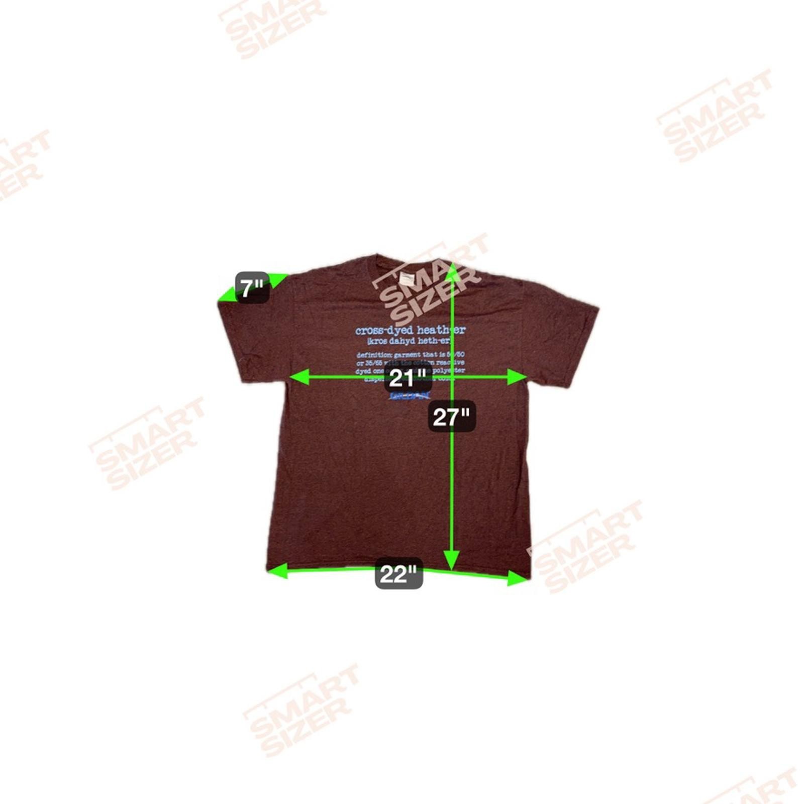 Gildan Cross-Dyed Heather Brown Promo Tee Size L 50/50 Cotton Poly Blend gallery