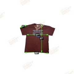 Gildan Cross-Dyed Heather Brown Promo Tee Size L 50/50 Cotton Poly Blend