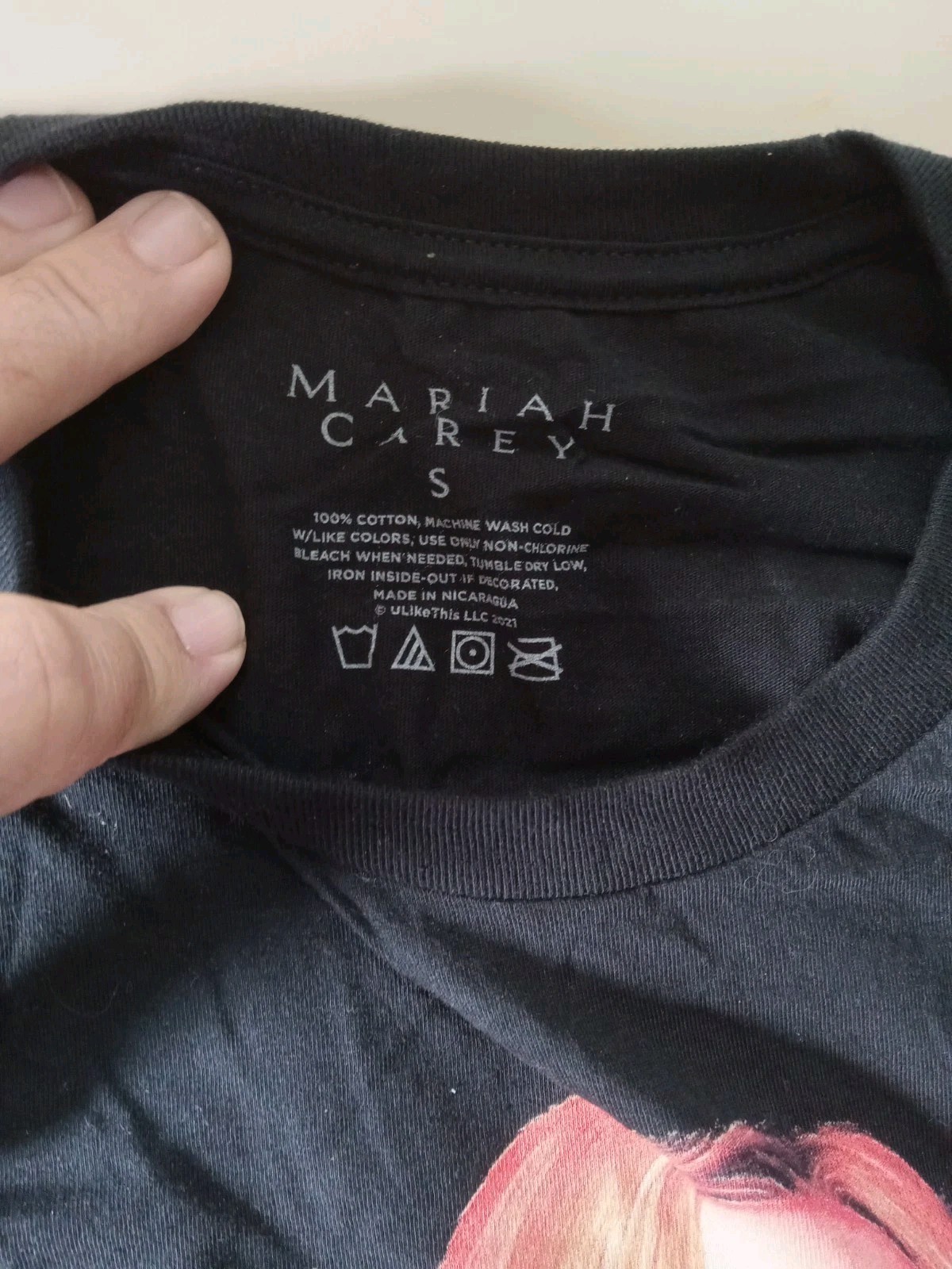 Size Small Mariah Carey Black Billie T-Shirt NEW SEE PHOTOS gallery