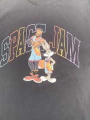 Space Jam T-Shirt Men Large Blue Graphic Bugs Bunny Lebron James ..#17528