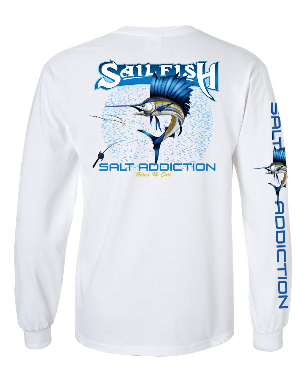 Salt Addiction Deep Sea Offshore Sailfish Fishing Long Sleeve T Shirt Cotton gallery
