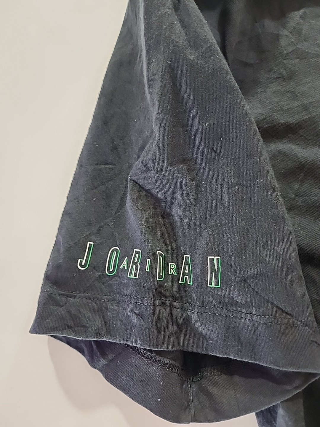 Nike Air Jordan Jumpman Logo Tee Mens T-Shirt Black Green Size L Sportswear Top gallery
