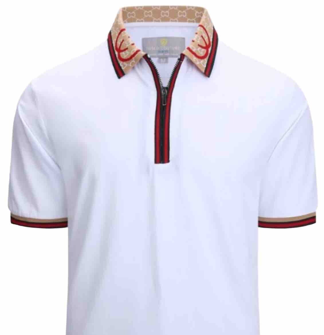 Men's Luxurious Fine Cotton Polo Shirt,Italian Style,Stretch M to 3XL….A28.A gallery
