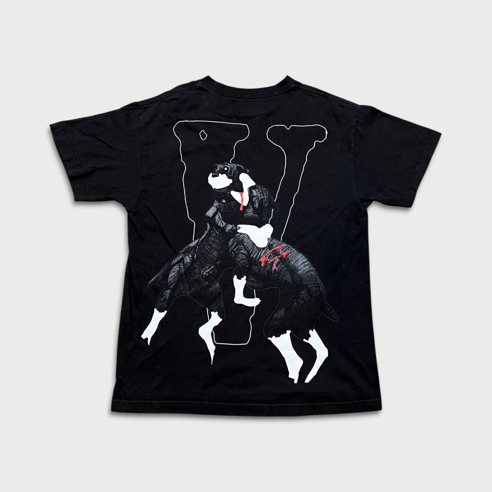 FW19 Vlone x City Morgue Dog T-Shirt Mens Medium Black Hip Hop Graphic T Shirt gallery