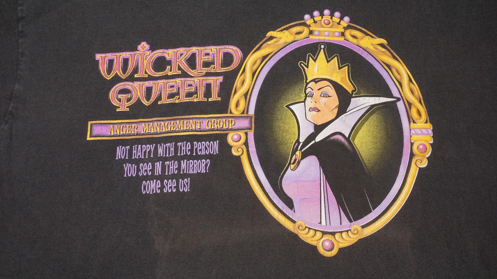 Wicked Queen Shirt Mens Large Black Disney Villains Tee Disneyland Resort gallery