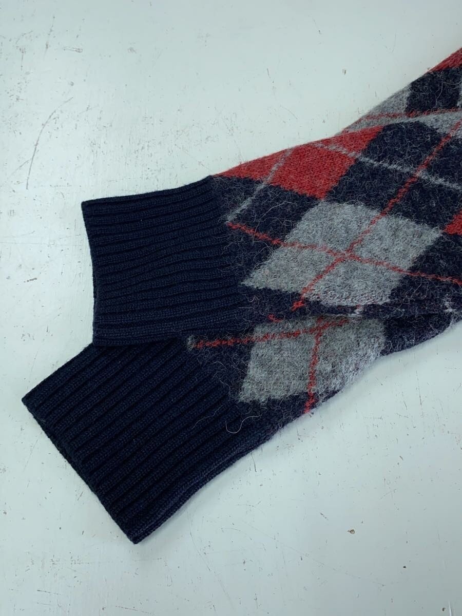 John UNDERCOVER Alpaca Blend Argyle Pattern Cardigan 2 Wool NVY JUP4901 gallery