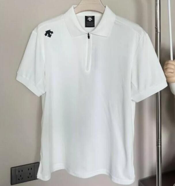 Descente Half Zipper Ice Feel Quick Drying Short Sleeves T-shirt gallery