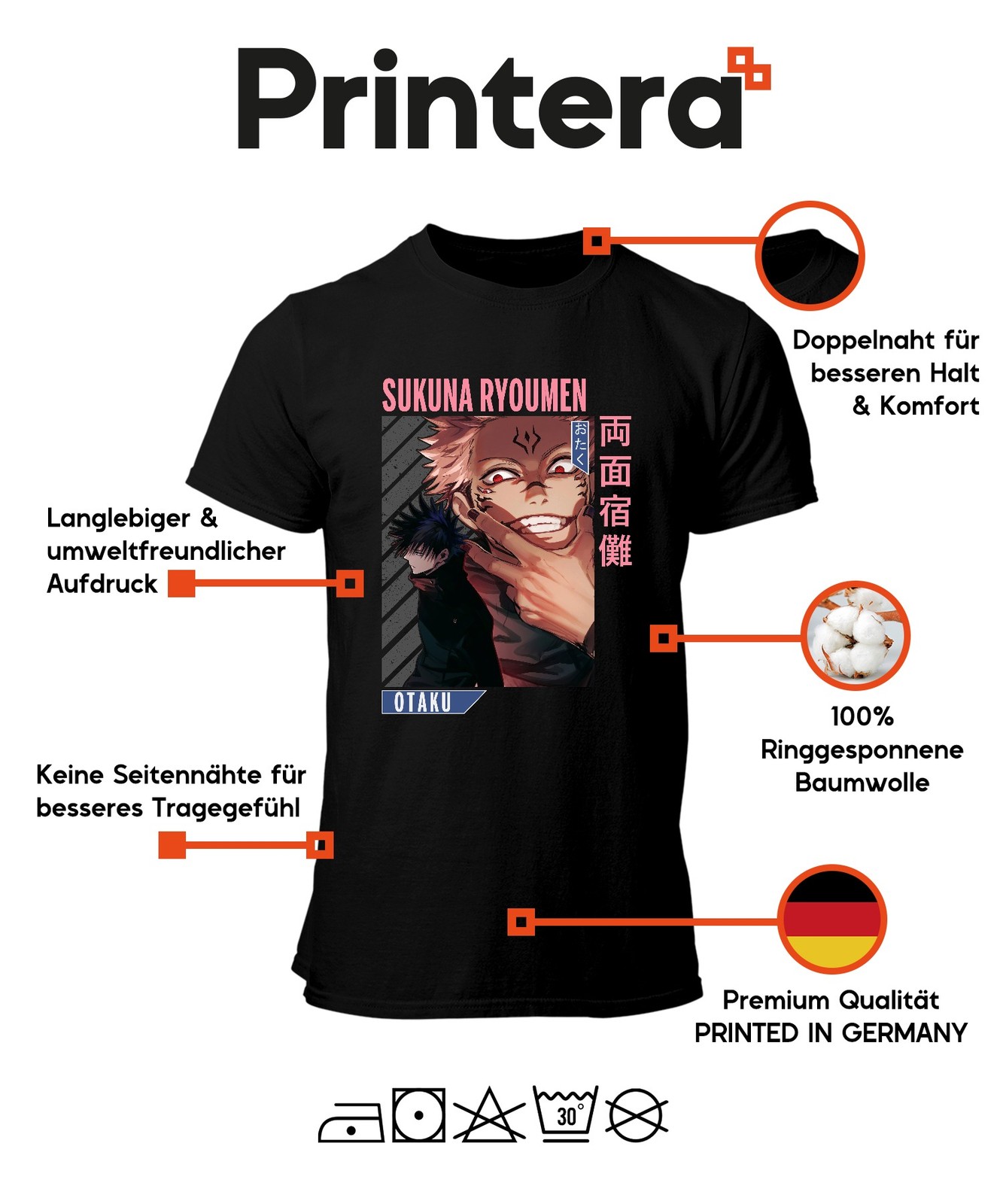 Sukuna Ryoumen Jujutsu Kaisen Demon Roach Otaku Anime Aesthetic Men's T-Shirt gallery