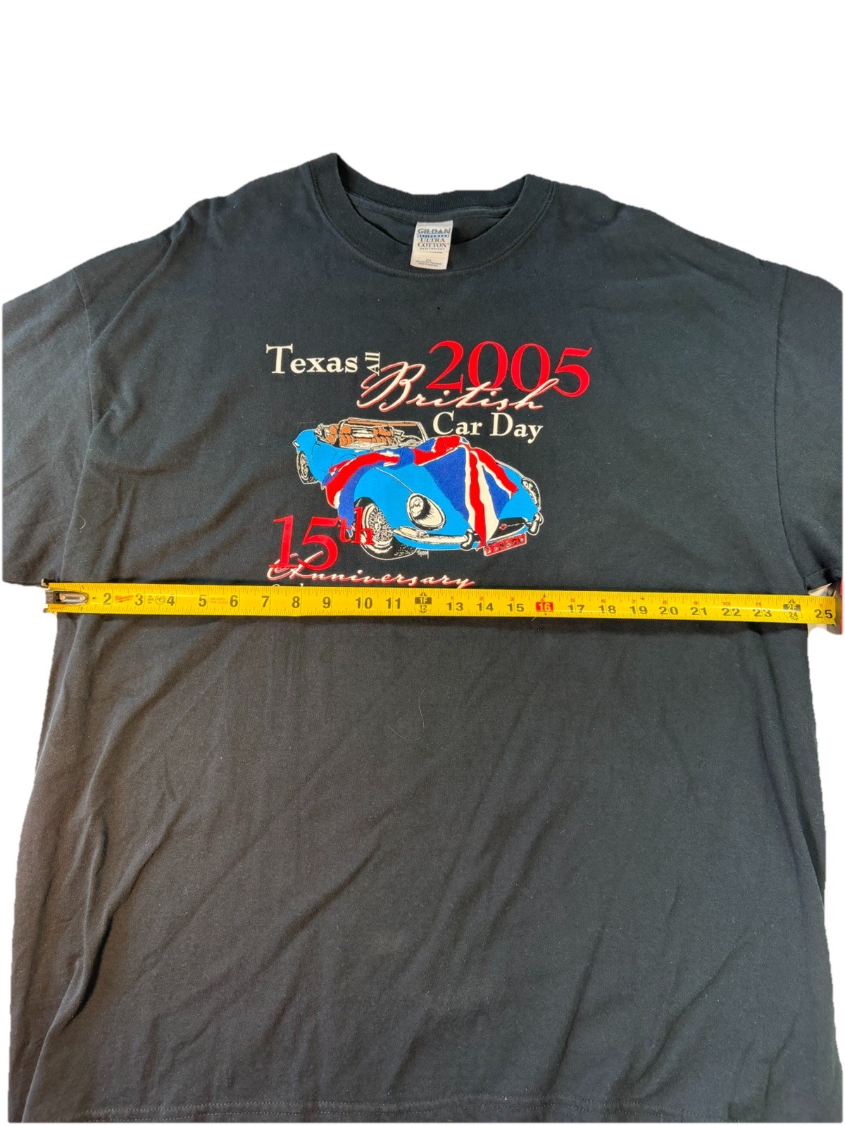 Vintage 2005 All British Car Day 15th Anniversary 2XL Austin TX Tee gallery