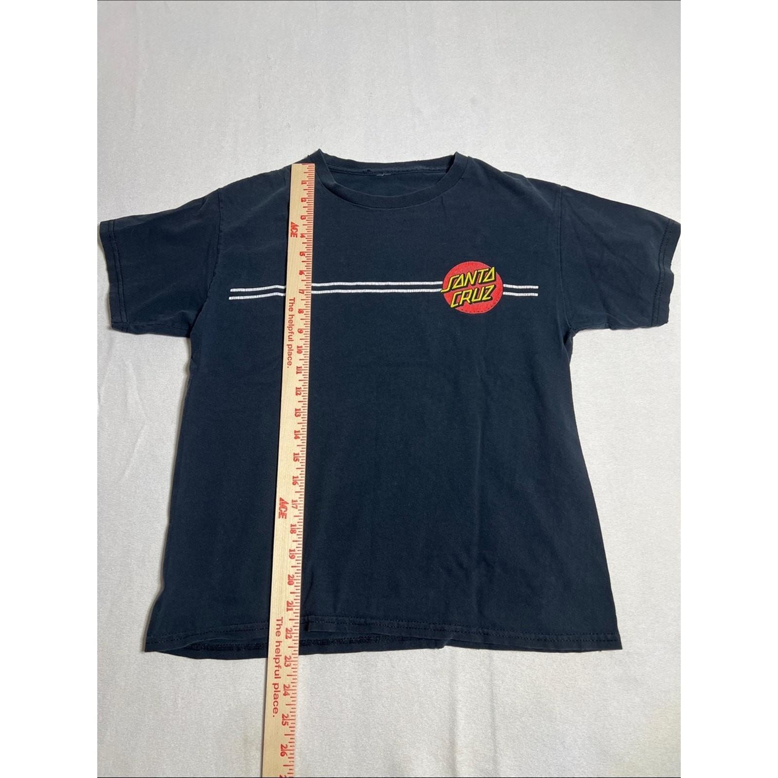 Santa Cruz Skateboards Kids Black Tee with Red Circle & Yellow Logo gallery