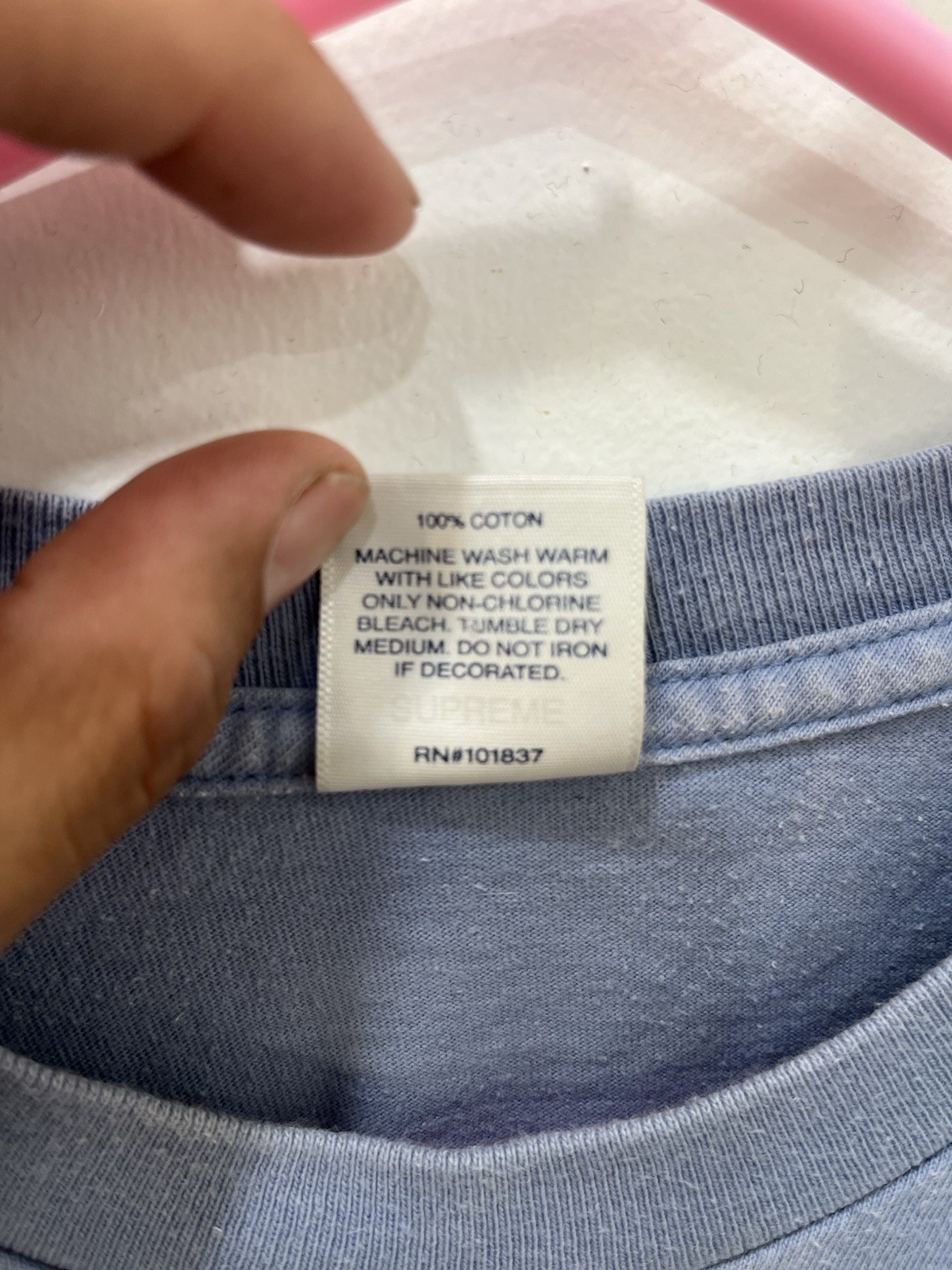 Supreme We’re Back Ninja Shirt USA Made Light Blue Size L gallery
